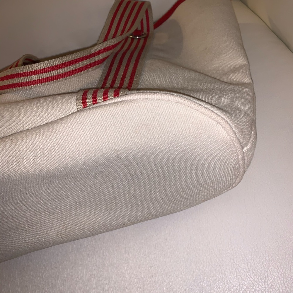 🌿LACOSTE TOTE SHOULDER BAG SHOPPING CANVAS MEDIUM - Picture 6 of 8
